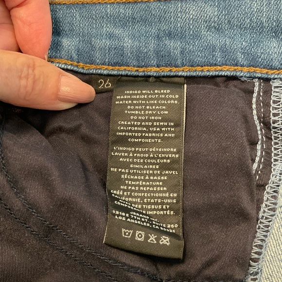 J Brand High Rise Blue Denim Flare Leg Jeans with Stretch, Size 26 - Picture 8 of 16